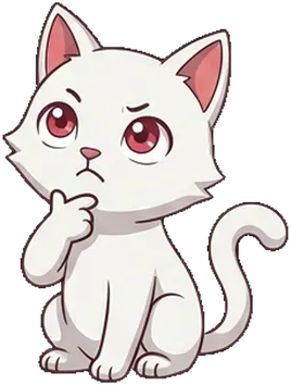 TokenTails cat thinking